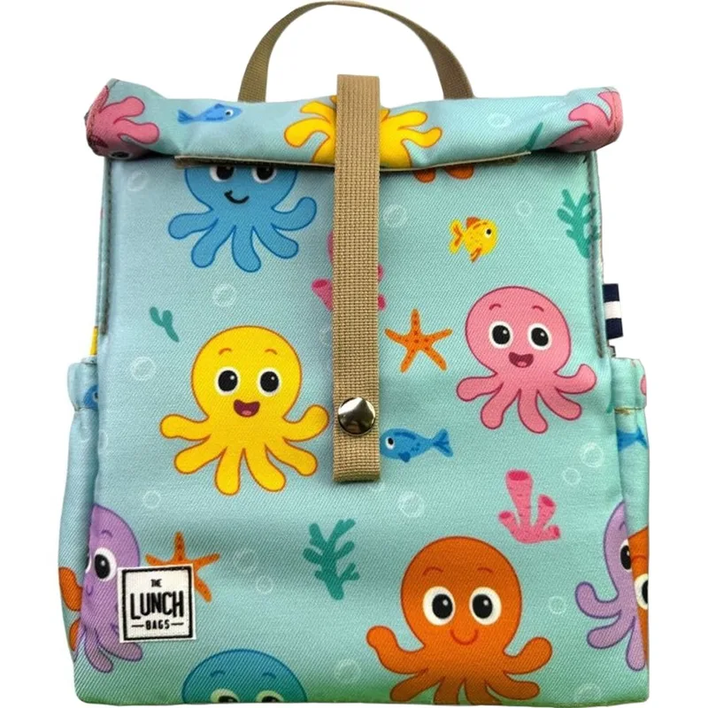 The Lunch Bags Kids Ισοθερμικό Τσαντάκι Φαγητού Χειρός με Σχέδιο Χταπόδι 1 Τεμάχιο Κωδ LB1549 - Octopus