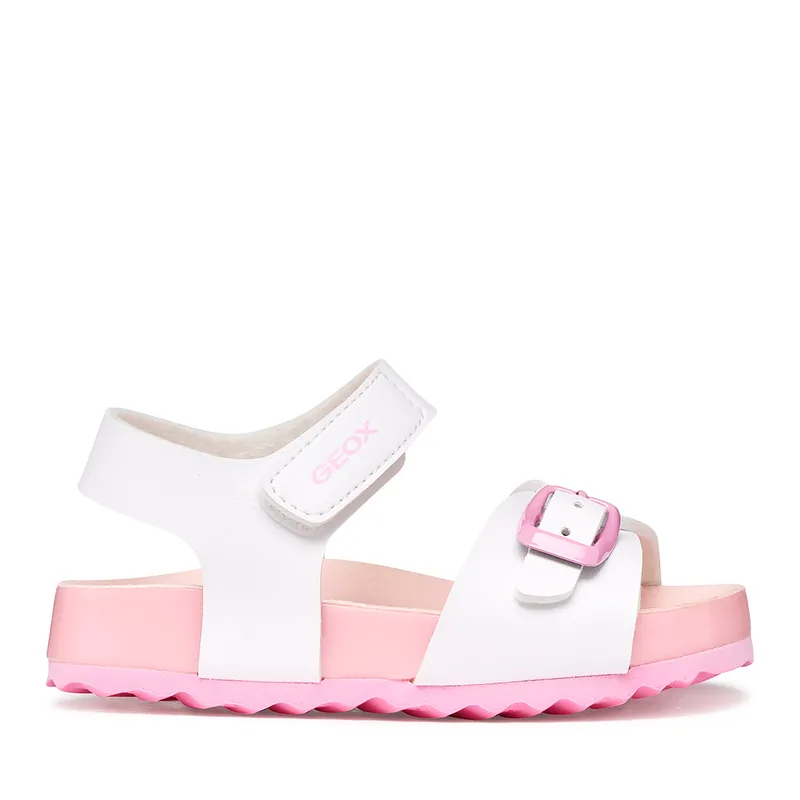 Σανδάλια Geox B Sandal Chalki Girl B652RA 000BC C0406 M Λευκό