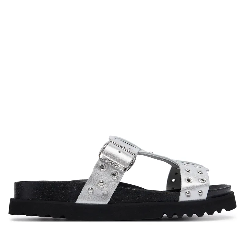Παντόφλες Scholl Beatriz T-Bar Ring F00911 Ασημί