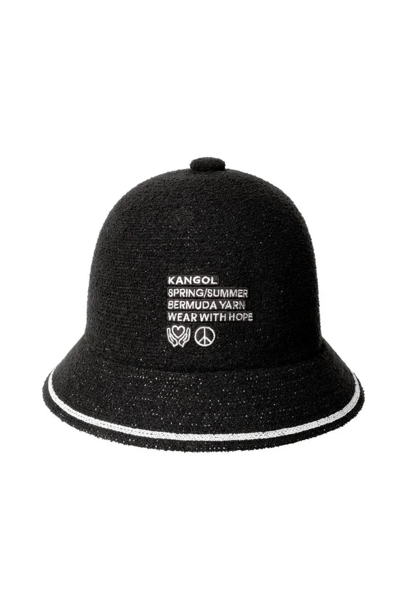 KANGOL Καπέλα FINE PRINT CASUAL - BLACK-K3830-BLACK