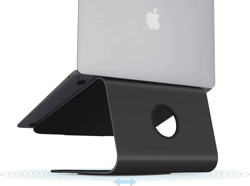 Rain Design mStand 360 - Βάση Αλουμινίου για Laptop έως 17" με Περιστρεφόμενη Βάση - Black (891607000964)