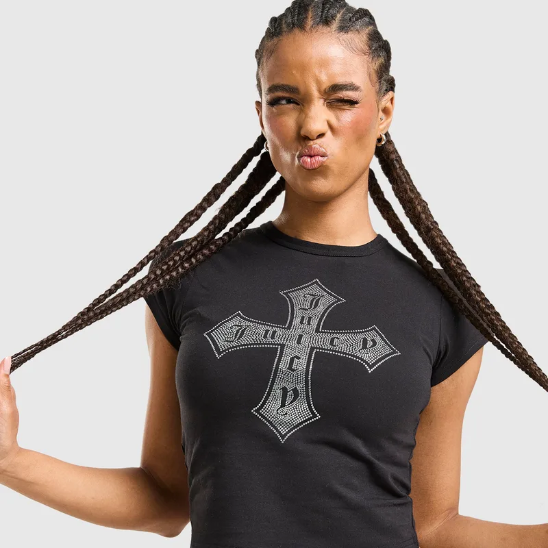 Juicy Couture Cross Diamante Γυνακείο T-shirt (9000273807_1469)
