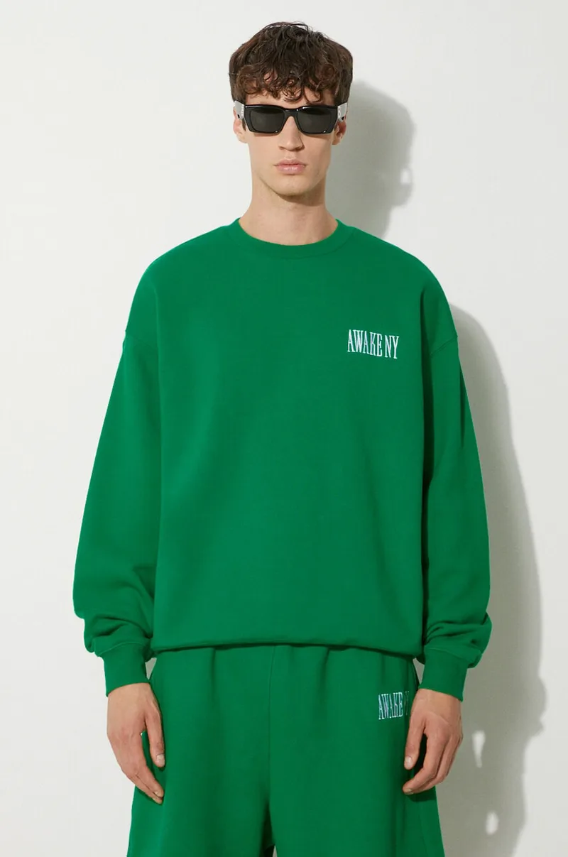 Βαμβακερή μπλούζα Awake NY Awake Crewneck
