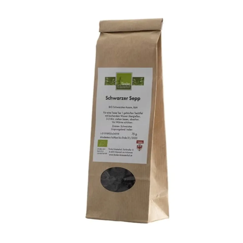 Tiroler kräuterhof Organic Assam black tea "Schwarzer Sepp", 100 g