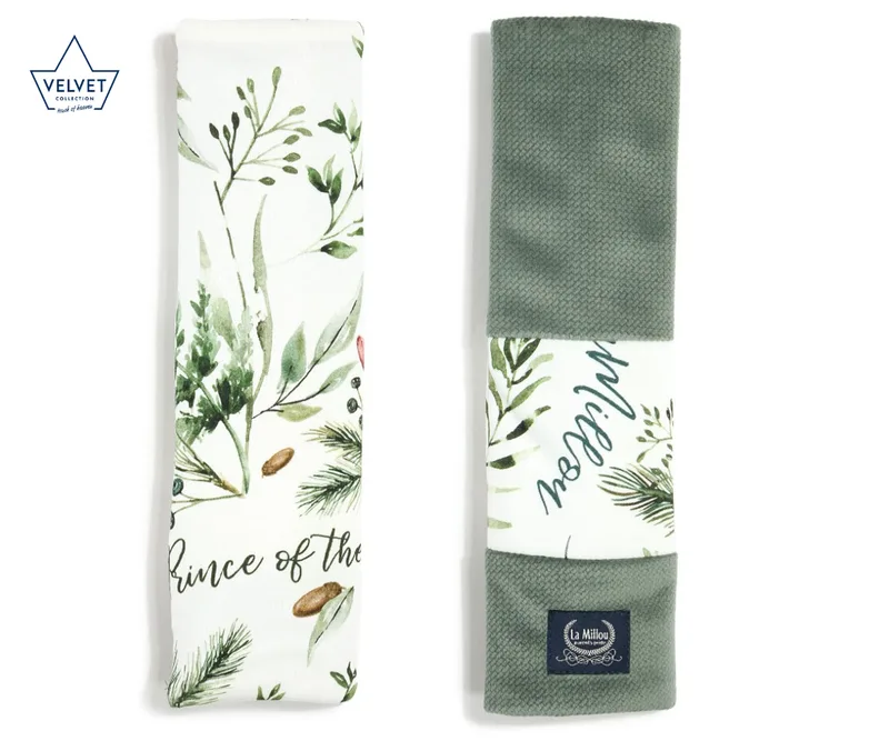 Jersey Seat Belt Cover Forest Velvet Khaki