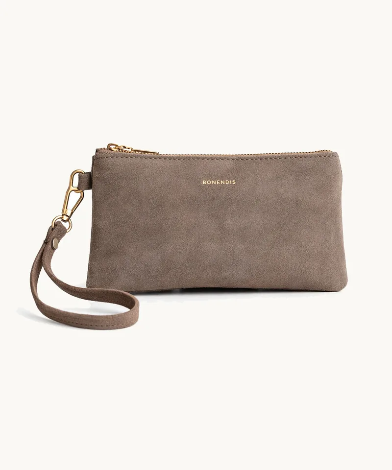 Bonendis Polly Pouch in Mocca Suede Μόκα