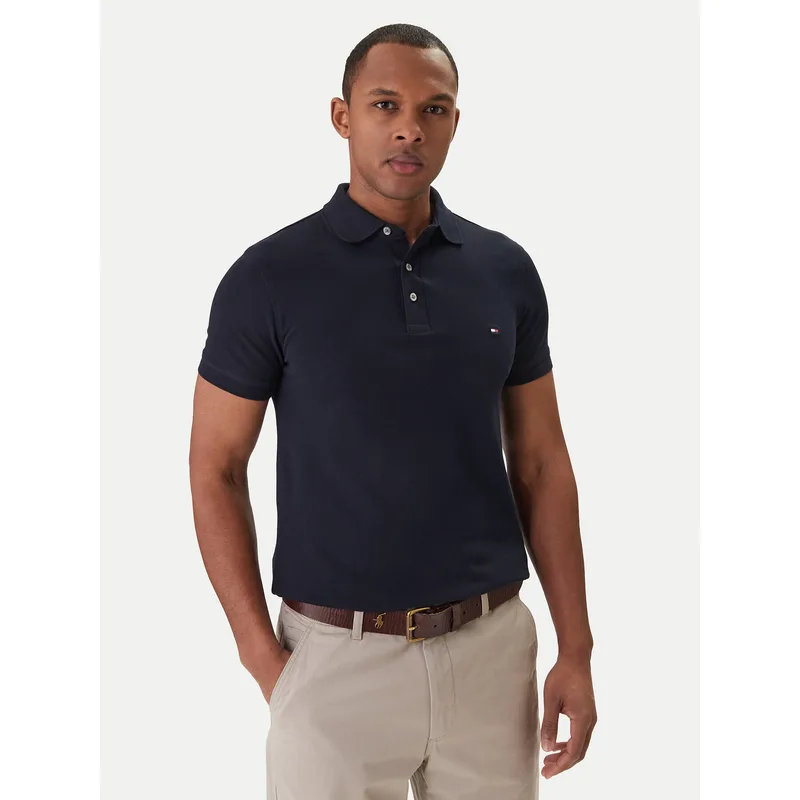 Tommy Hilfiger Polo 1985 MW0MW17771 Σκούρο μπλε Slim Fit