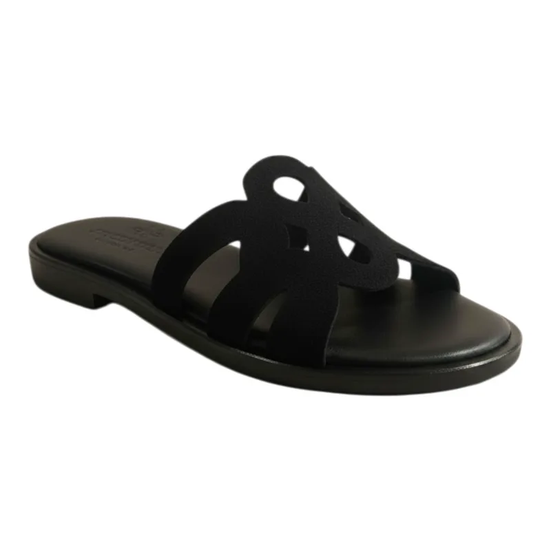 Myconian Greek Sandals Γυναικεία Παπούτσια Παντόφλες 21185 Μαύρο