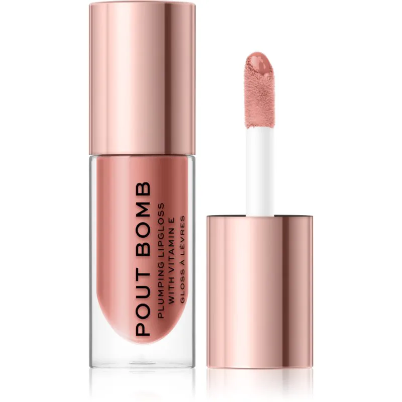 Revolution Pout Bomb λιπ γκλος χειλιών για μεγαλύτερο όγκο με υψηλή λάμψη απόχρωση Doll 4.6 ml