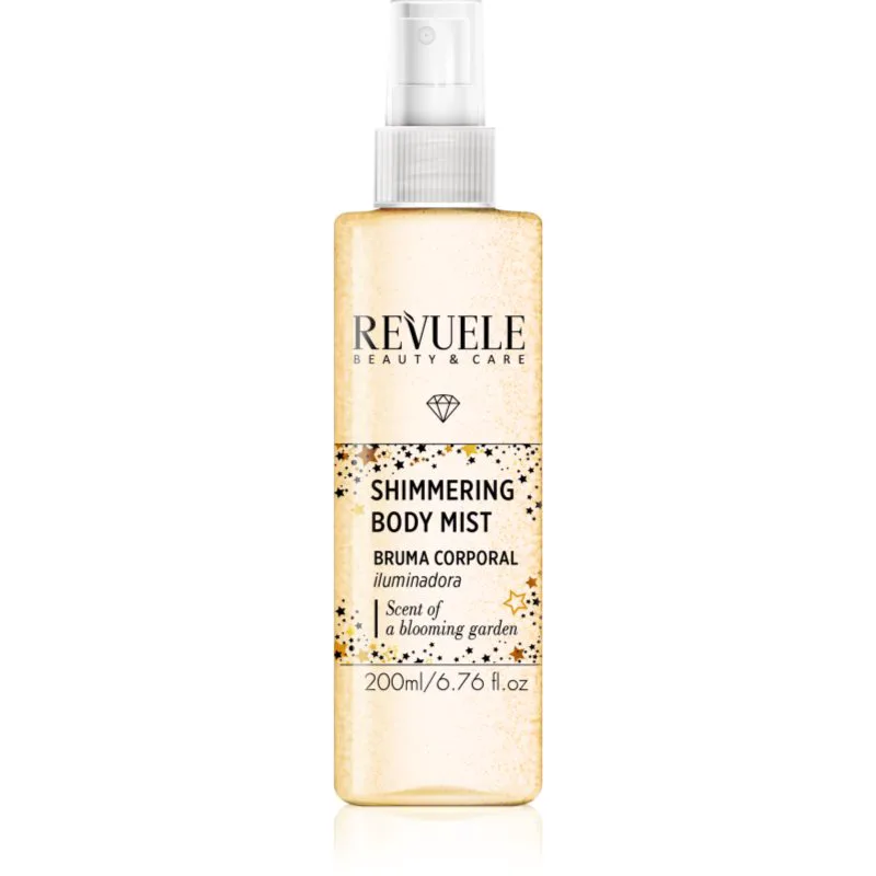 Revuele Shimmering Body Mist λαμπρυντική mist για το σώμα απόχρωση Χρυσό 200 ml