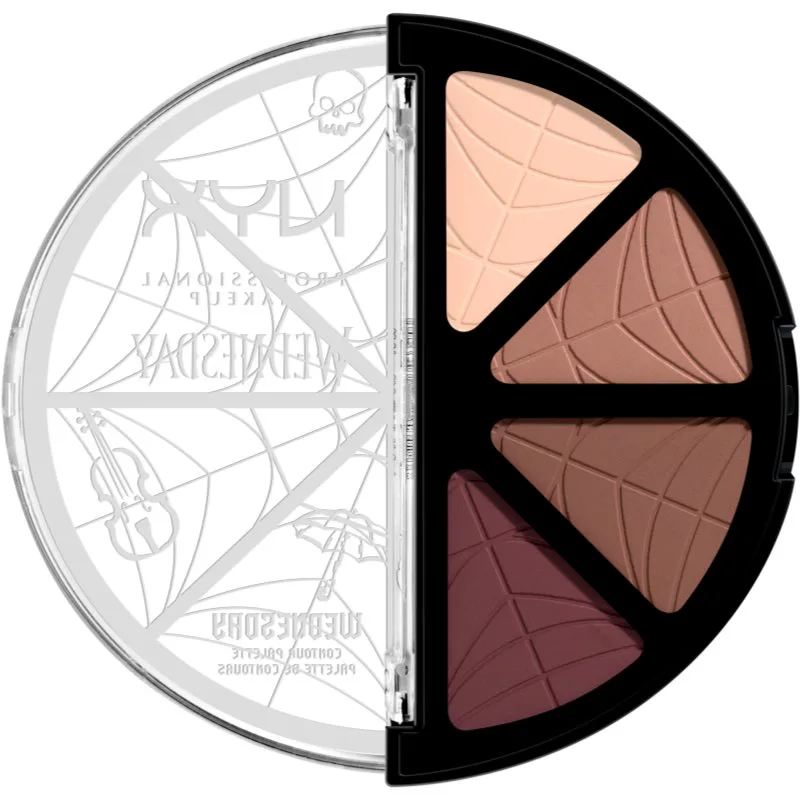 NYX Professional Makeup Wednesday Contour Palette μικρή παλέτα περιγράμματος 4x2.88 γρ