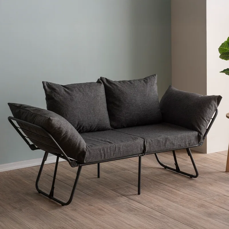 Διθέσιος Καναπές-Κρεβάτι Viper 2-Seater - Dark Grey 859Ftn2858 (150x78x60)