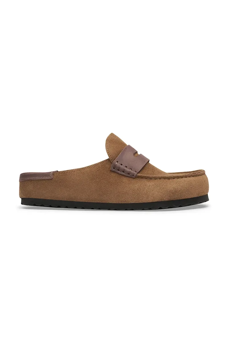 Birkenstock σαγιονάρες Μουλάρια σουέτ Naples Wrapped double stitch Mixed Leather