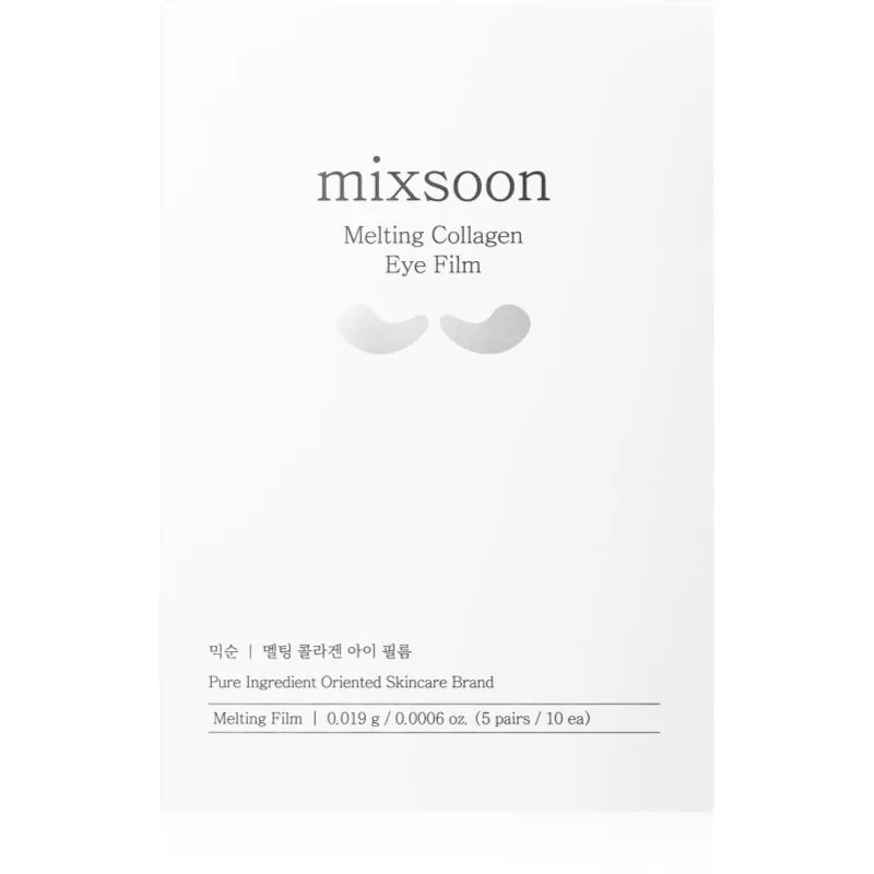 mixsoon Melting Collagen Eye Film λαμπρυντική υφασμάτινη μάσκα λάμψης Γύρω από τα μάτια 5x2 τμχ