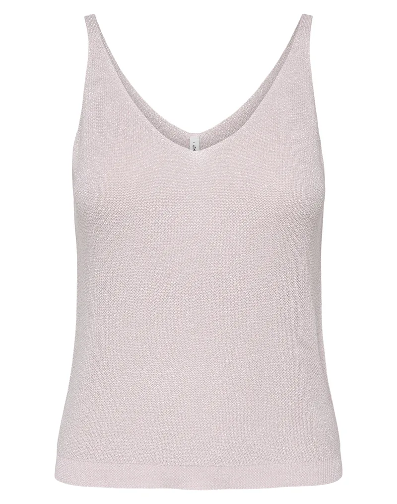 ONLY ONLSHINA SL GLITTER TOP KNT 15322379-Pale LilacDetail:Silver Glitter Lilac