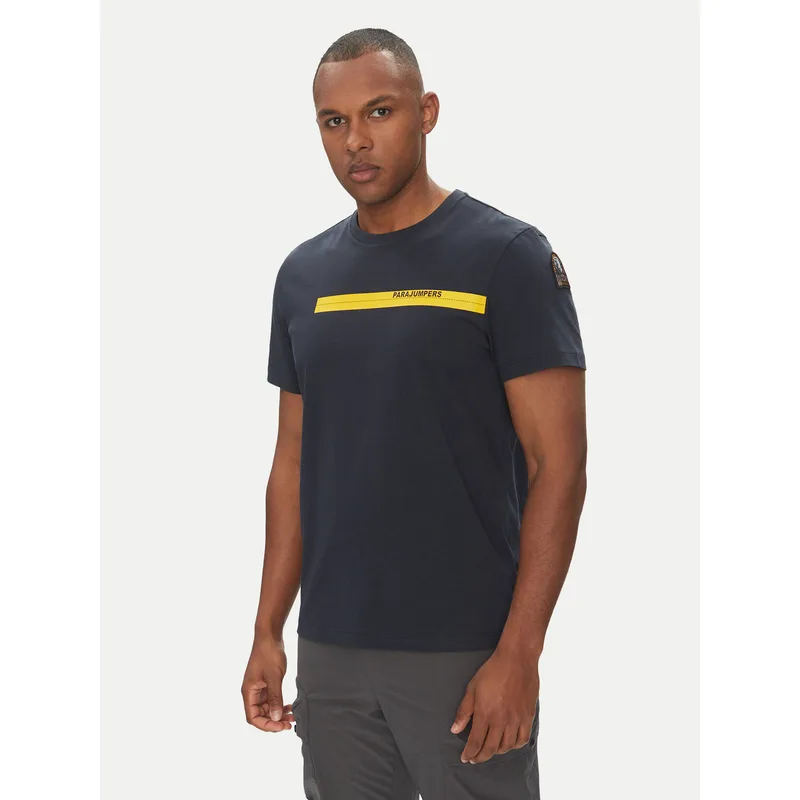 Parajumpers T-Shirt Tape 25SMPMTSIT01 Σκούρο μπλε Regular Fit