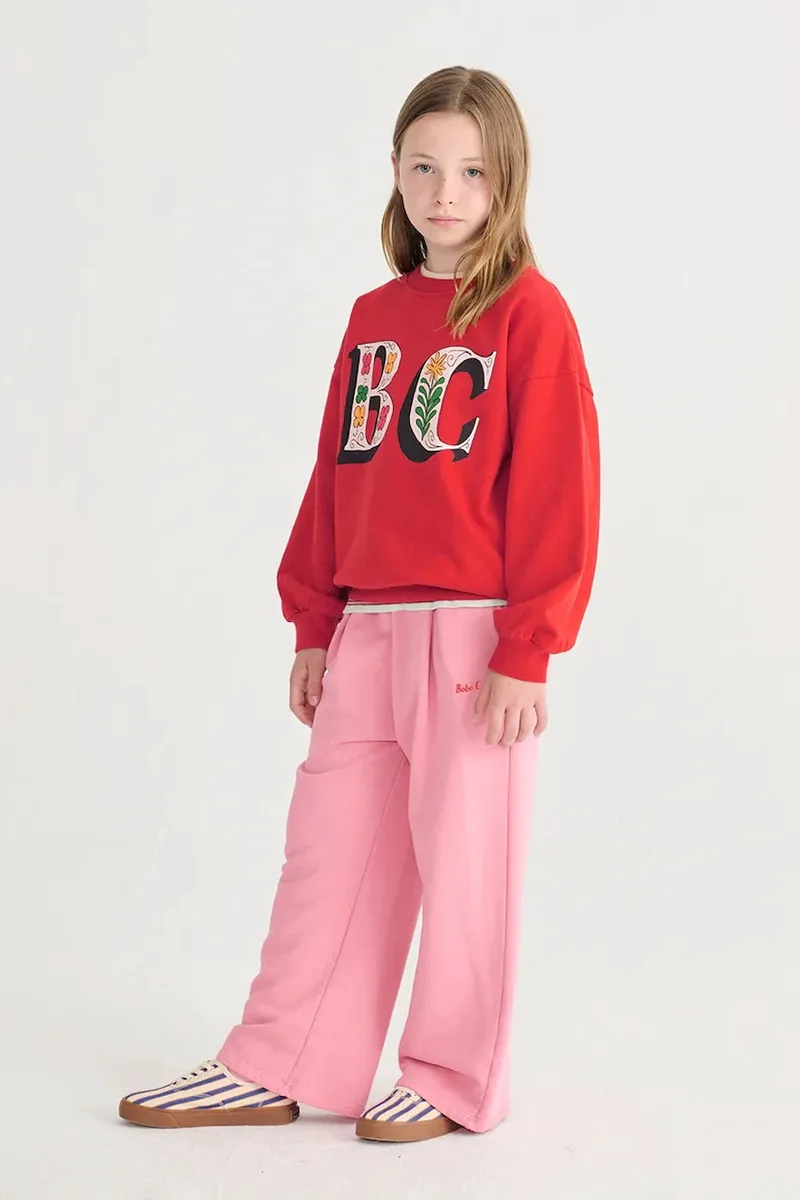 Bobo Choses Παιδική βαμβακερή μπλούζα Bobo Choses Spring Letters