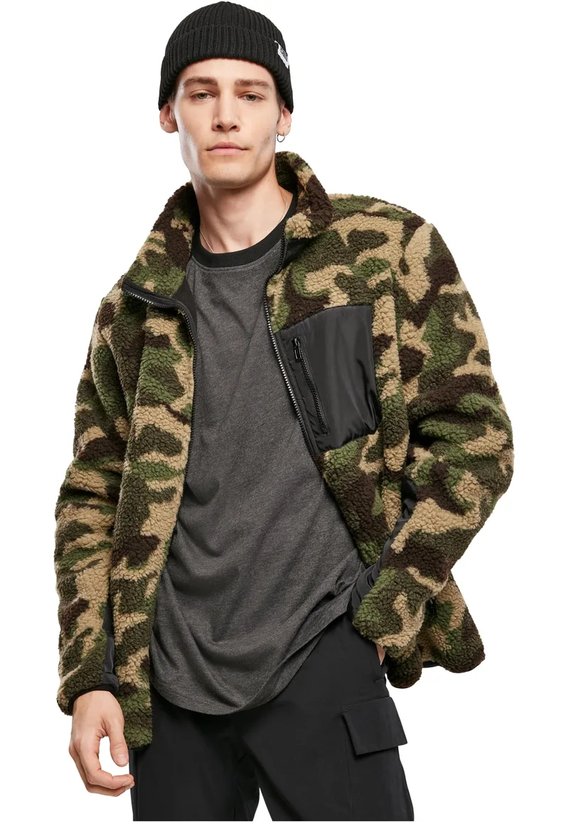 Ανδρικό Jacket Sherpa Jacket Urban Classics TB3833 Wood Camo