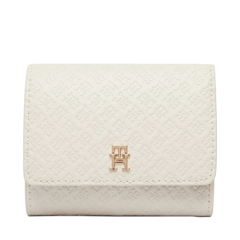 Πορτοφόλι Tommy Hilfiger Th Icon Trifold Mono AW0AW18484 Μπεζ