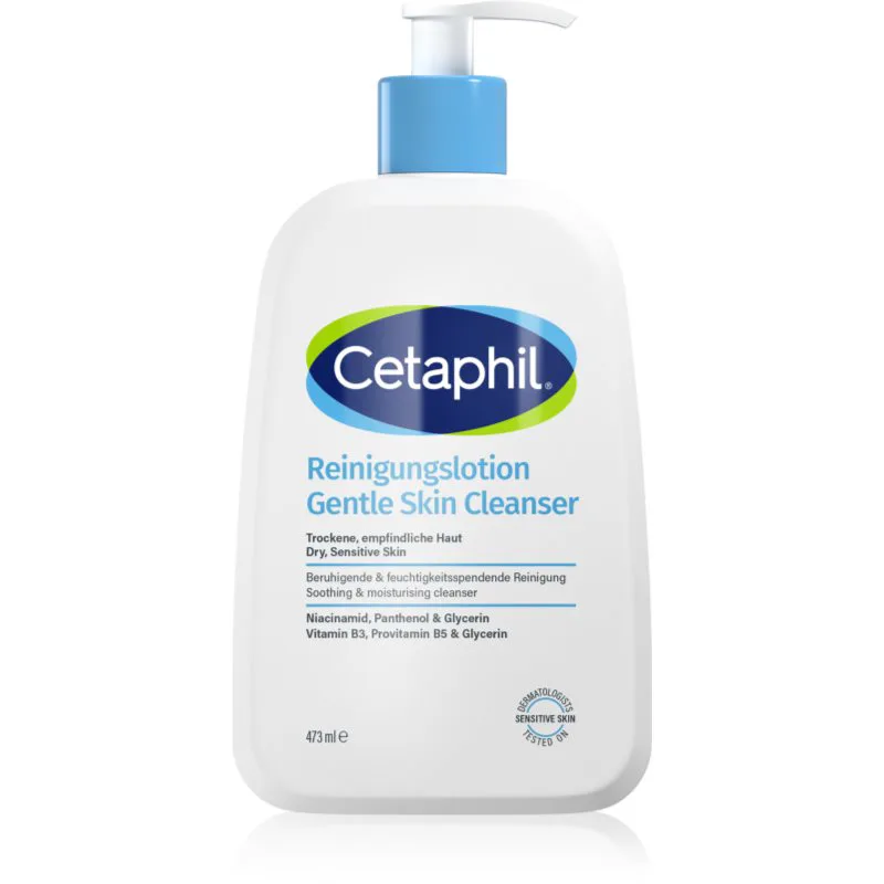 Cetaphil Gentle Skin Cleanser γαλάκτωμα καθαρισμού για ευαίσθητη και ξηρή επιδερμίδα 473 ml