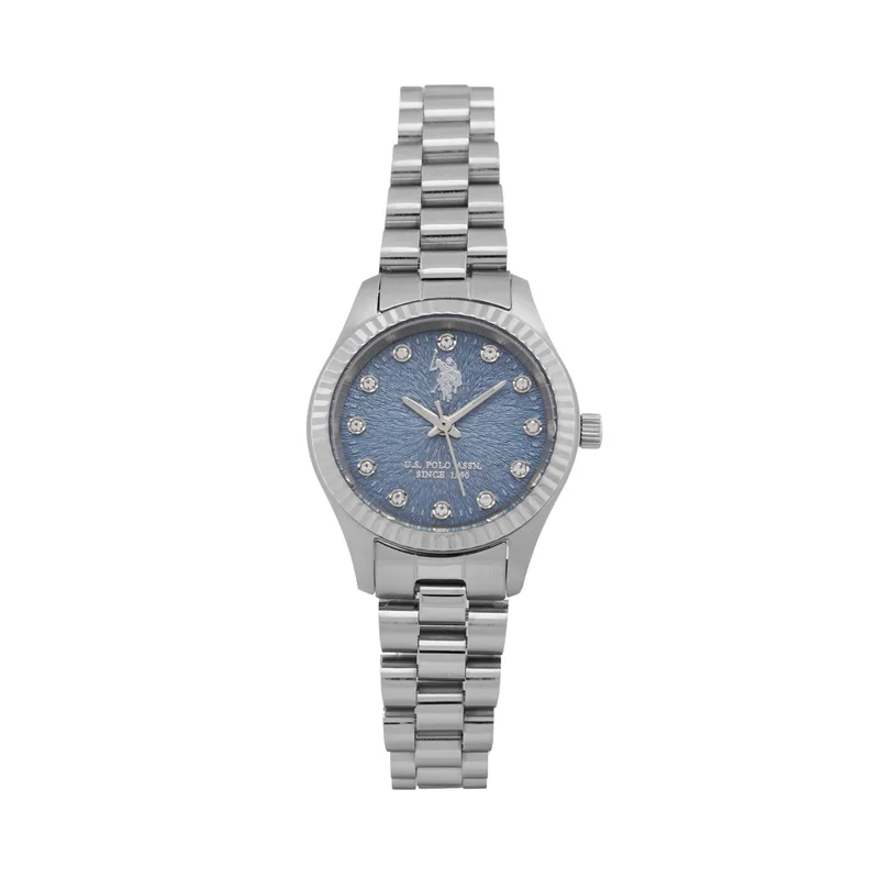 Ρολόι U.S. Polo Assn. Grace USP8496LB Ασημί