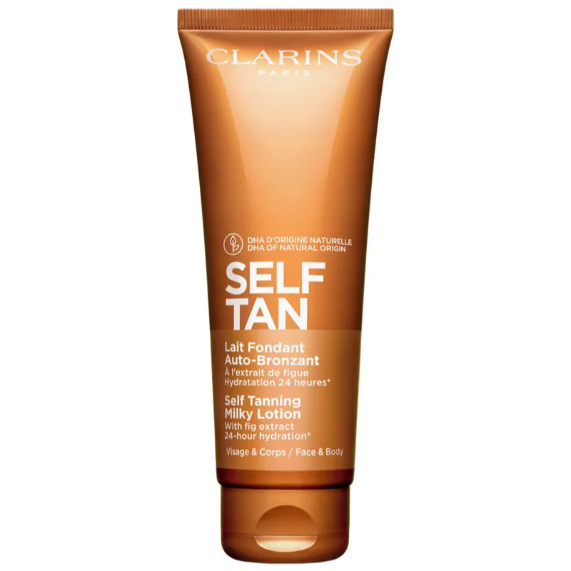 Clarins Self Tan Milky Lotion γάλα αυτομαυρίσματος για σώμα και πρόσωπο 125 ml