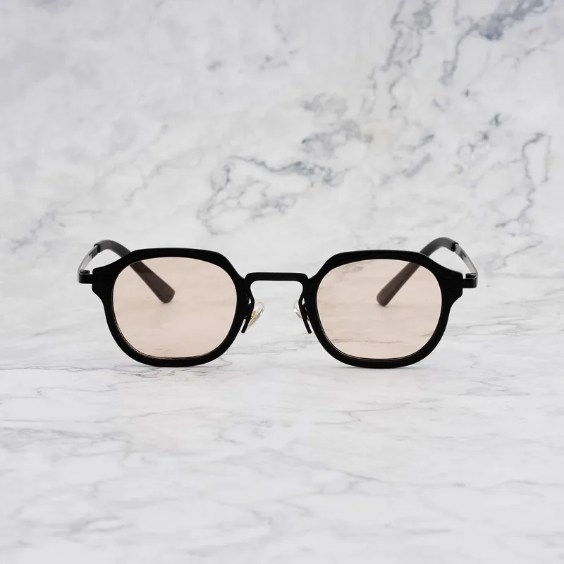 MORGAN 42EP4M - MORGAN - MATT BLACK & MATT BLACK - PEACH Sunglasses | Matt Black & Matt Black - Peach | Matt Black & Matt Black - Peach Shades | Explicit Poets Sunglasses