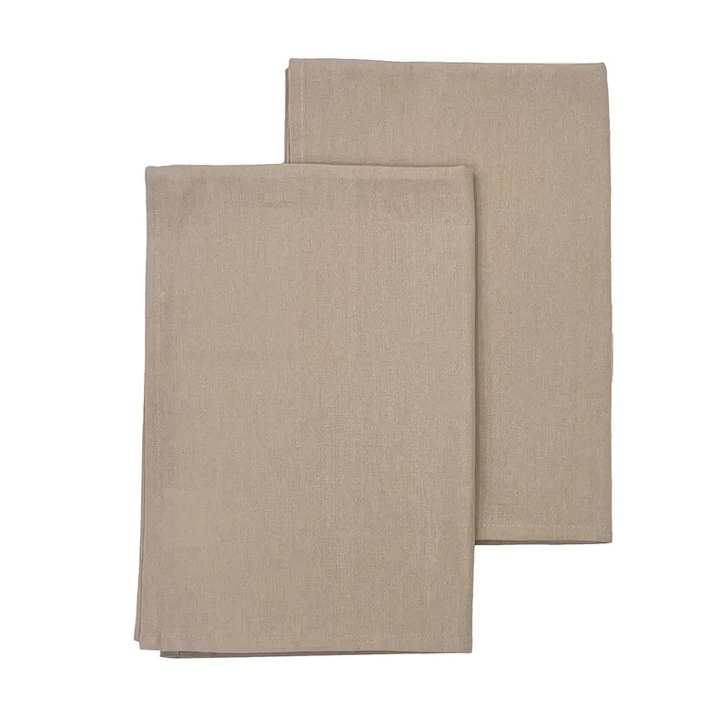 Πετσετεσ κουζινασ σετ 2 τεμαχιων zoe beige (45x65)