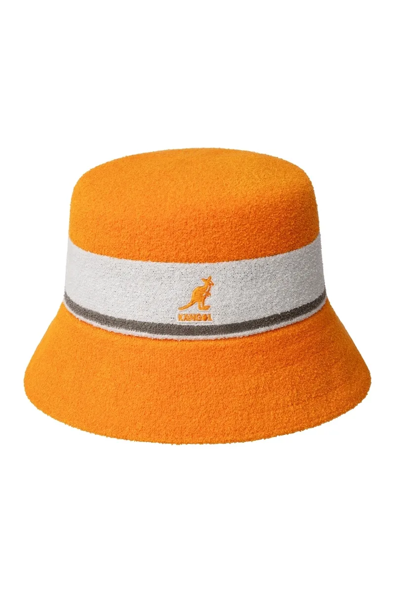 KANGOL Καπέλα Bermuda Stripe Bucket - ELECTRIC KUMQUAT-K3326ST