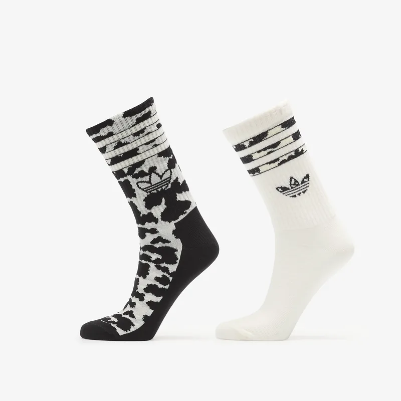 adidas Animal Graphic Crew Sock 2-Pack Off White/ Black S