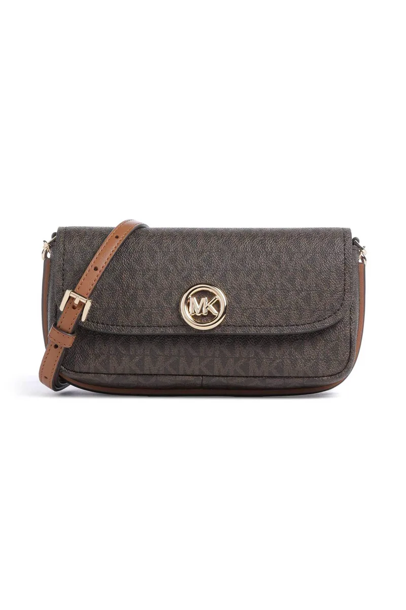 Michael Kors γυναικεία τσάντα crossbody "Nolita Small" - 32S6GY5C5B Καφέ Σκούρο
