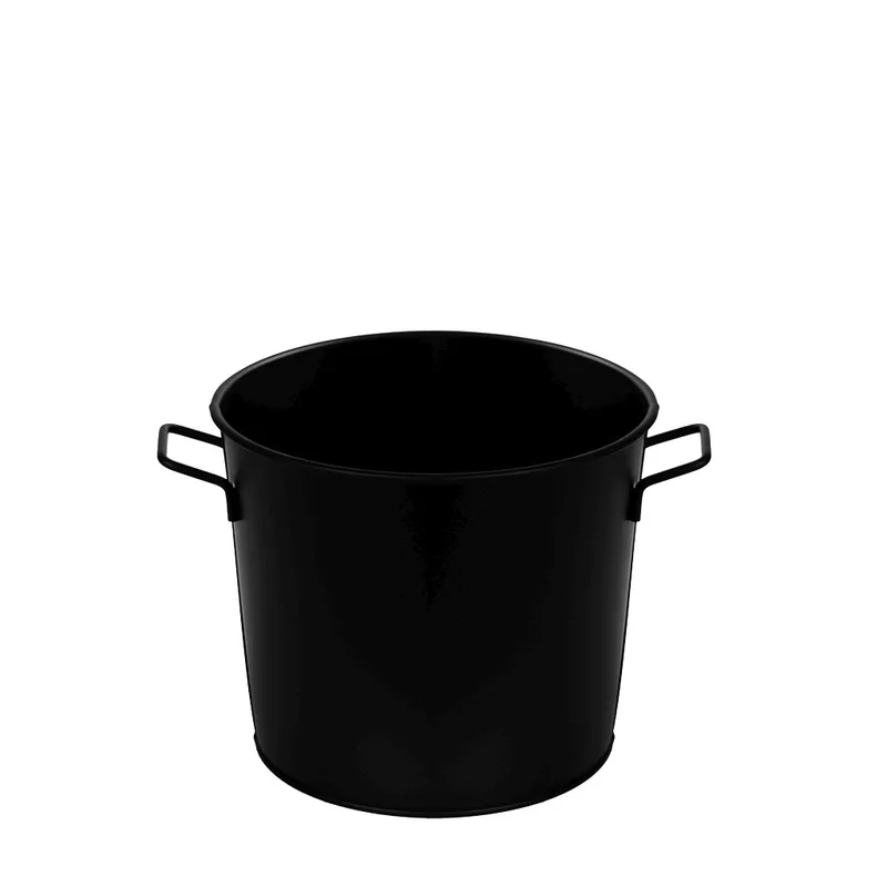 Σαμπανιέρα Μεταλλική Με Λαβές Black Matte ESPIEL 22x19εκ. TEM230 (Υλικό: Μεταλλικό, Χρώμα: Μαύρο) - ESPIEL - TEM230
