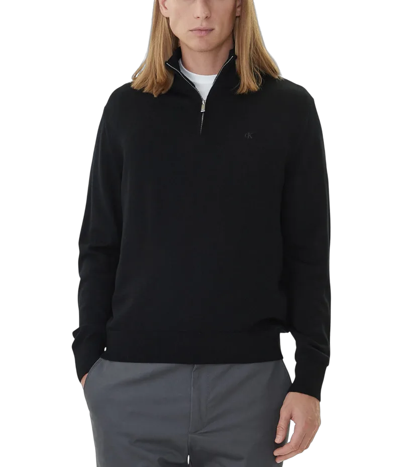 Ανδρικό Μάλλινο Πουλόβερ Μαύρο Calvin Klein LV04LD318G-UB1