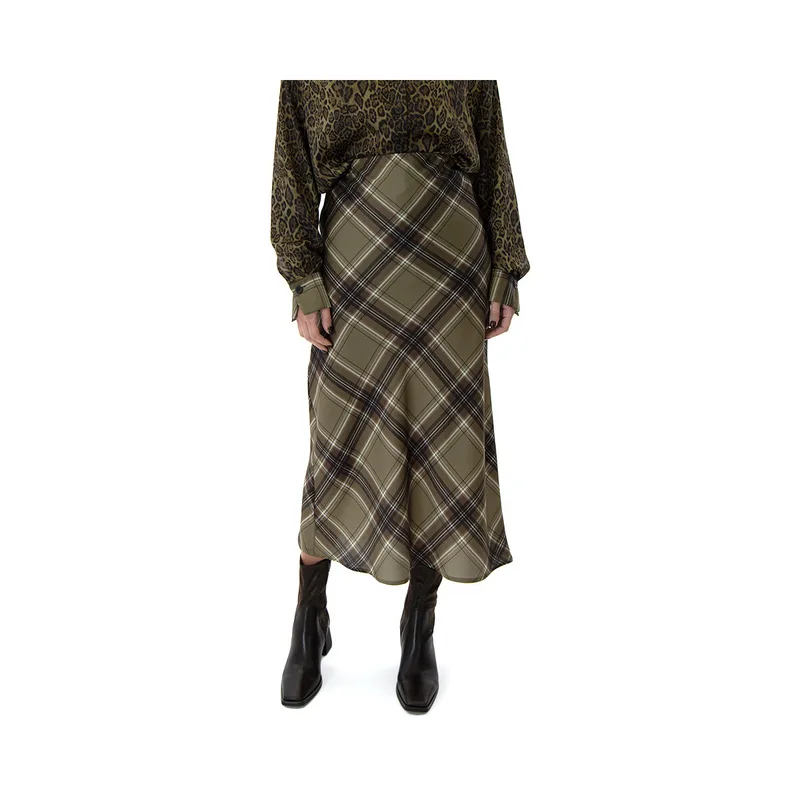 Μίντι φούστες Dolce Domenica MYLA CHECK MIDI SKIRT WOMEN