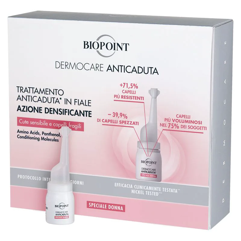 Biopoint Dermocare Anti-Hair Loss Treatment Redensifying Action Special Woman 20 Vials Of 6 Ml