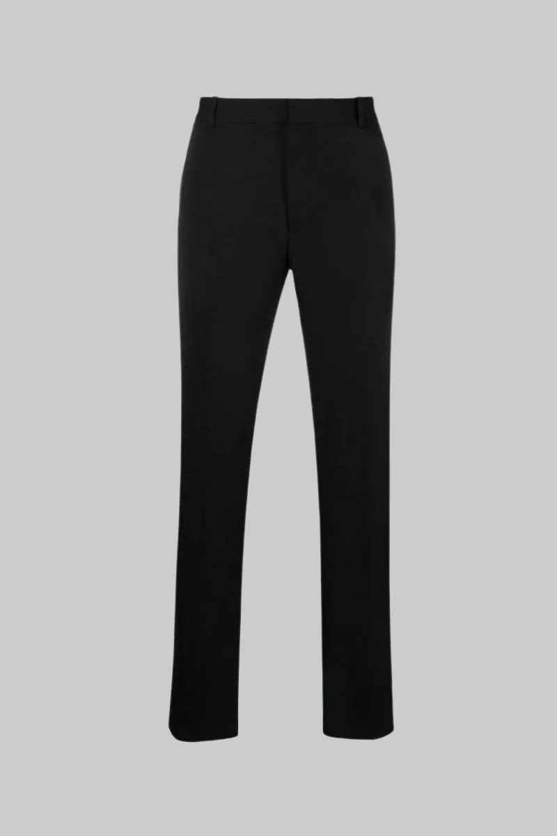 ALEXANDER MCQUEEN Ανδρικό Μαύρο Straight Leg Tailored Trousers