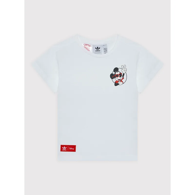 adidas T-Shirt Disney Mickey And Friends HC1912 Λευκό Regular Fit