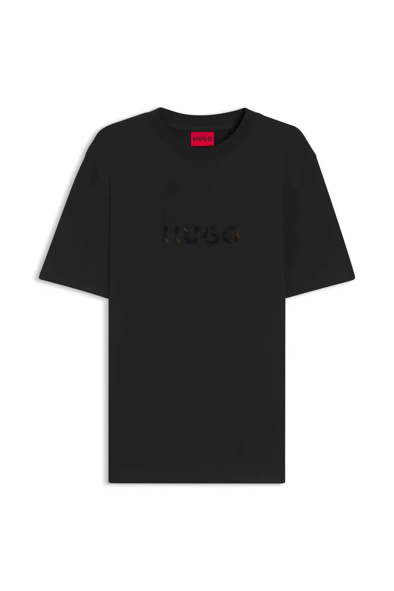 Hugo Boss ανδρικό T-shirt με logo print Regular Fit "Dumeo" - 50557437 Μαύρο