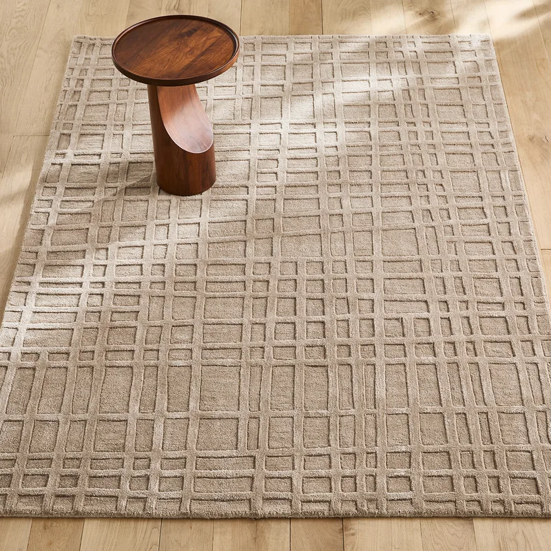 Χειροποίητο χαλί από μαλλί και Tencel™ 120x180 cm Μ120xΠ180xΥ1cm