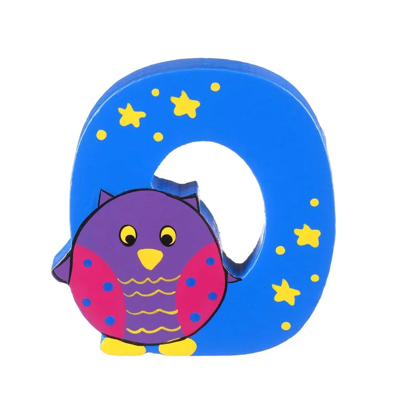 Ξύλινο Γράμμα O Alphabet Letters Πορτοκαλί Tree Toys