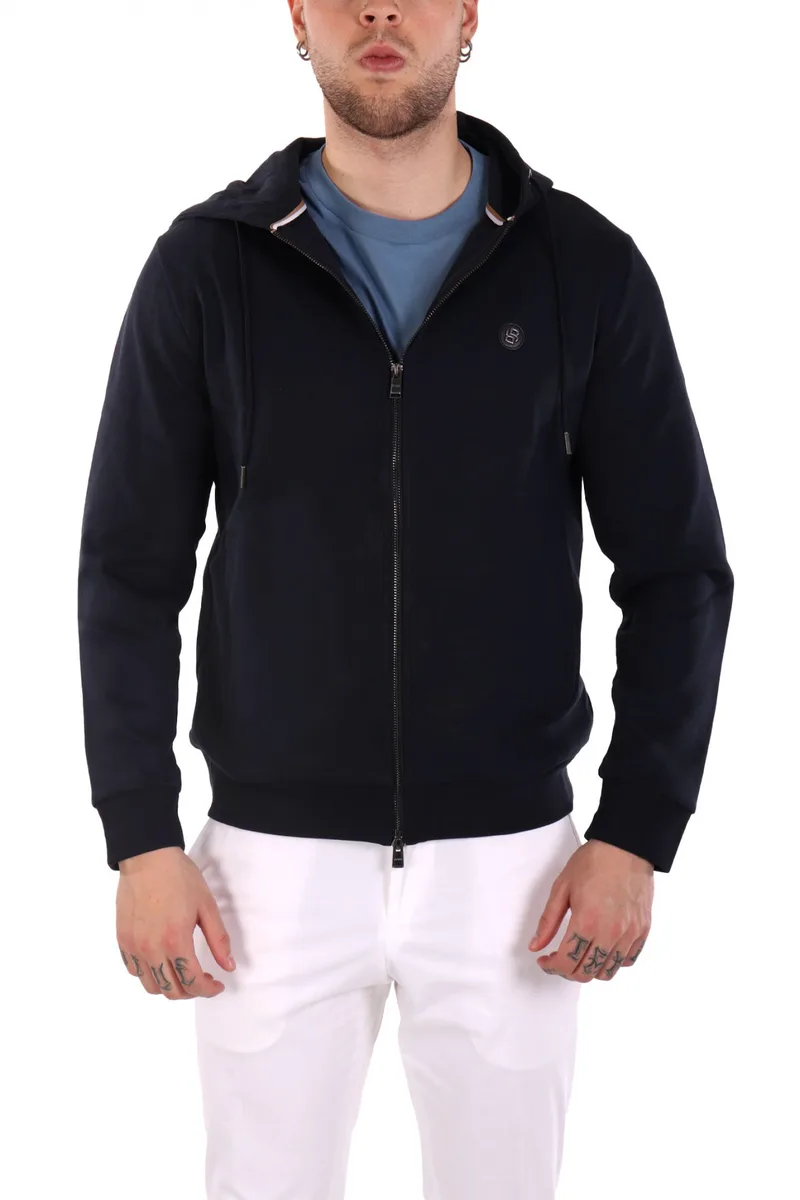 BOSS ΦΟΥΤΕΡ FULLZIP C-SPENCE 01 ΣΚΟΥΡΟ ΜΠΛΕ