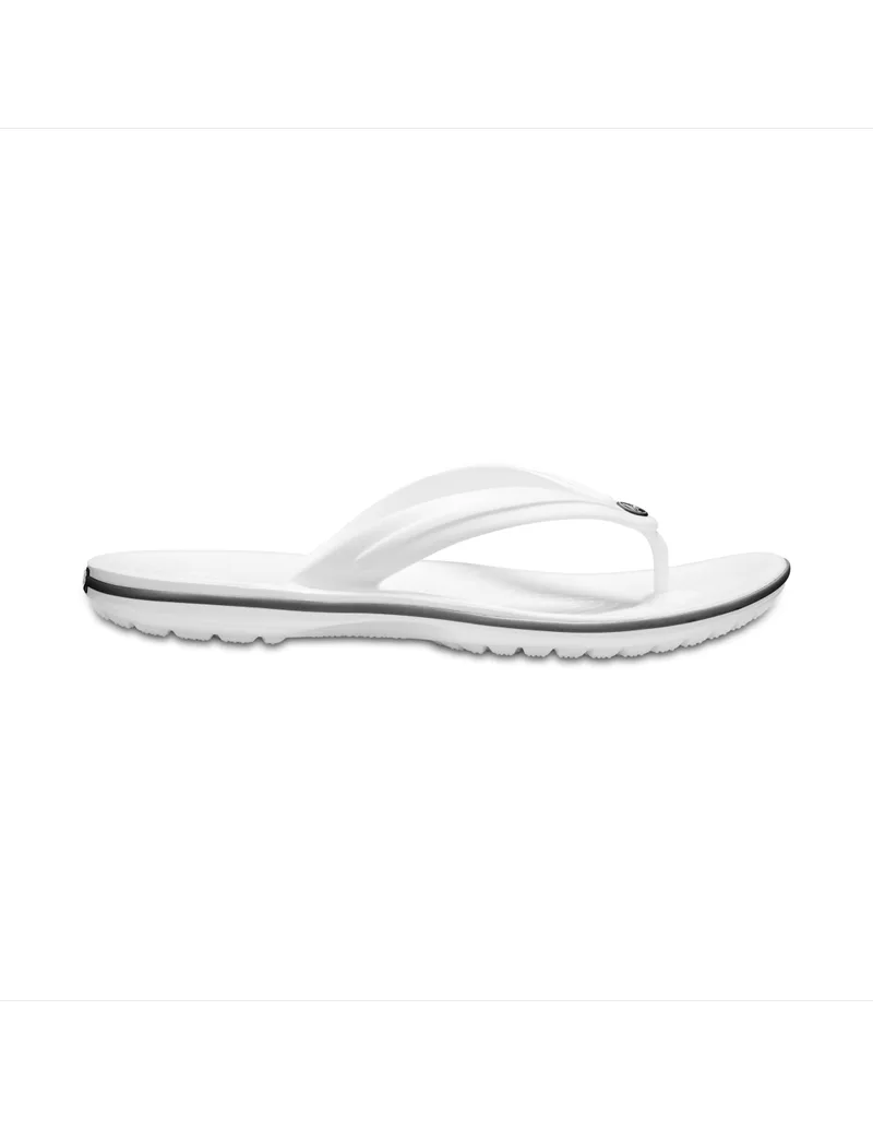 Crocs Crocband Flip Flops σε Λευκό Χρώμα 11033-100