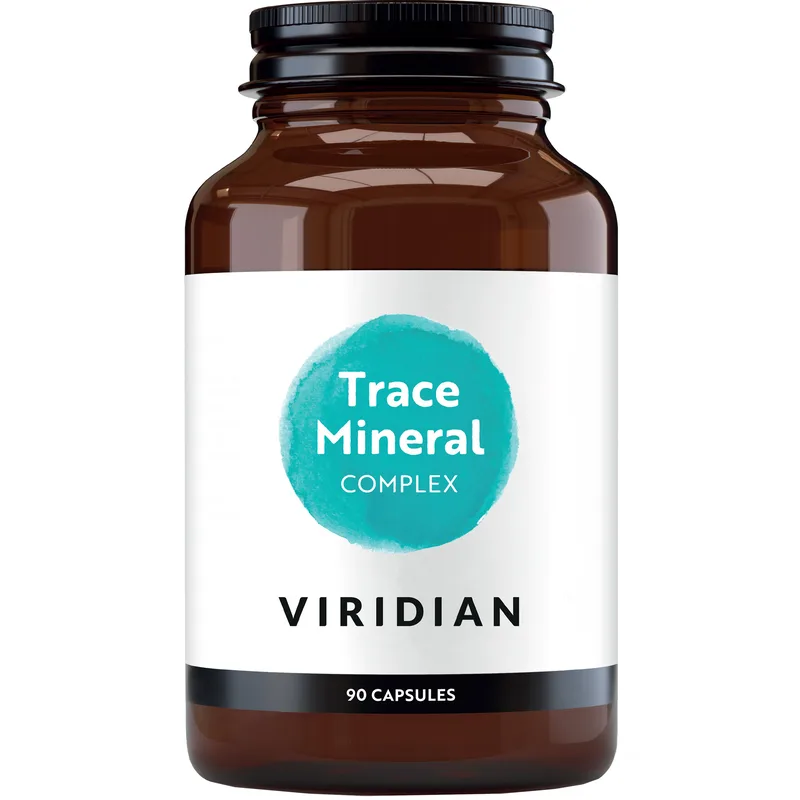 Viridian Trace Mineral Complex Συμπλήρωμα Διατροφής Φόρμουλας 6 Βασικών Ιχνοστοιχείων για την Καλή Υγεία των Οστών, Ενέργεια & Ενίσχυση της Διάθεσης με Ισχυρή Αντιοξειδωτική Δράση 90caps