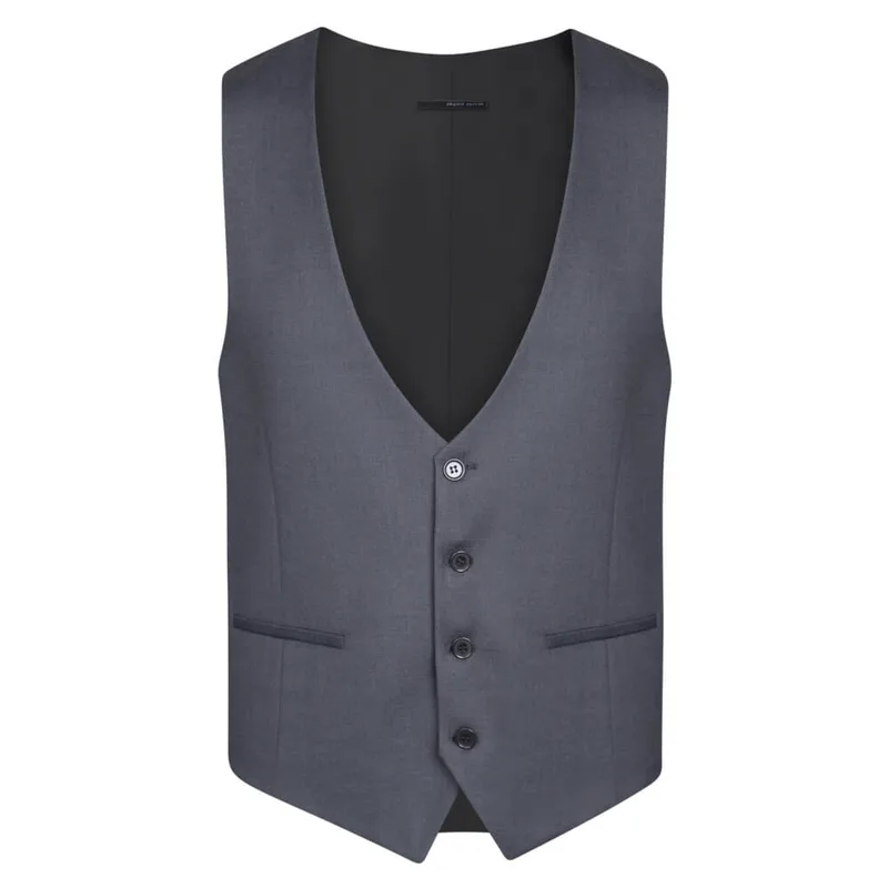 Prince Oliver Γιλέκο Κοστουμιού Ανθρακί (Modern Fit)