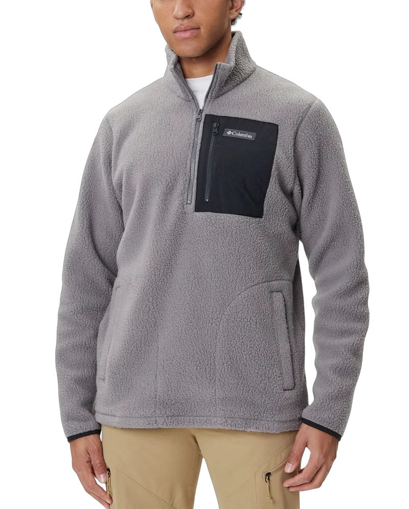 Ανδρικό Jasper Ridge Pebbled Half Zip Fleece Γκρι Columbia 2142411-023