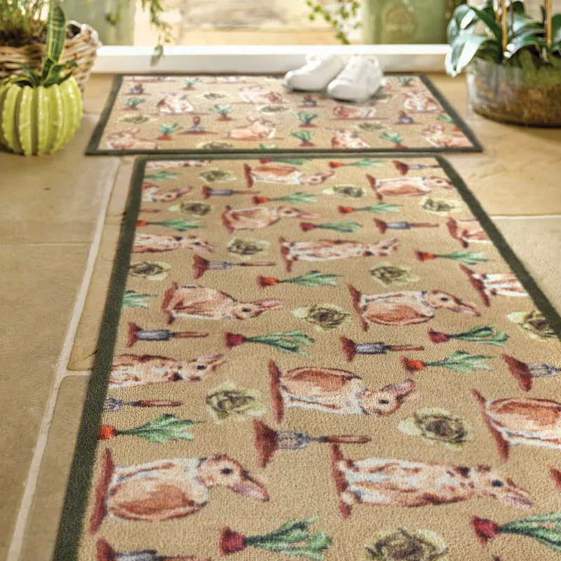 Allotment Bunnies Washable Runner