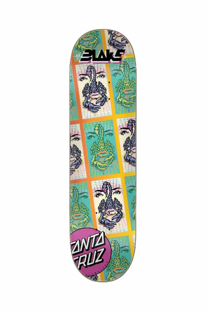 SANTA CRUZ ΣΑΝΙΔΑ Skate Deck EVERSLICK DECK JOHNSON DANGER TILE - MULTI-SCR-SKD-5013-MULTI