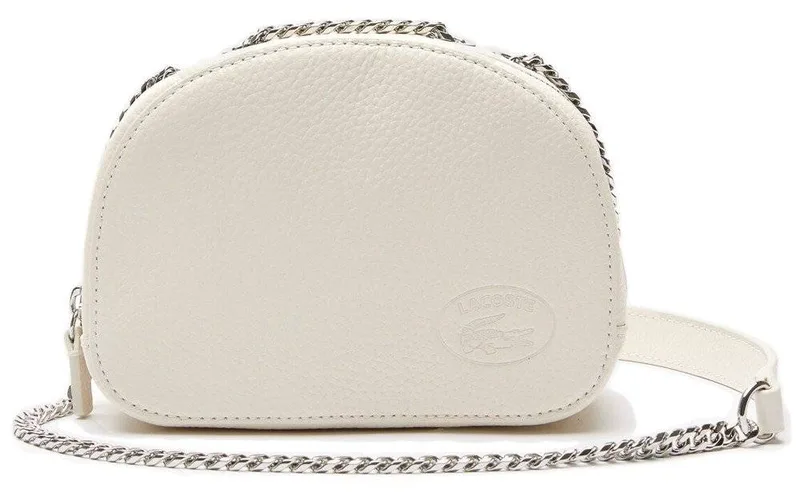 ΤΣΑΝΤΑ ΩΜΟΥ LACOSTE CROCO GRAINED LEATHER NF3800NL J05 ΜΠΕΖ
