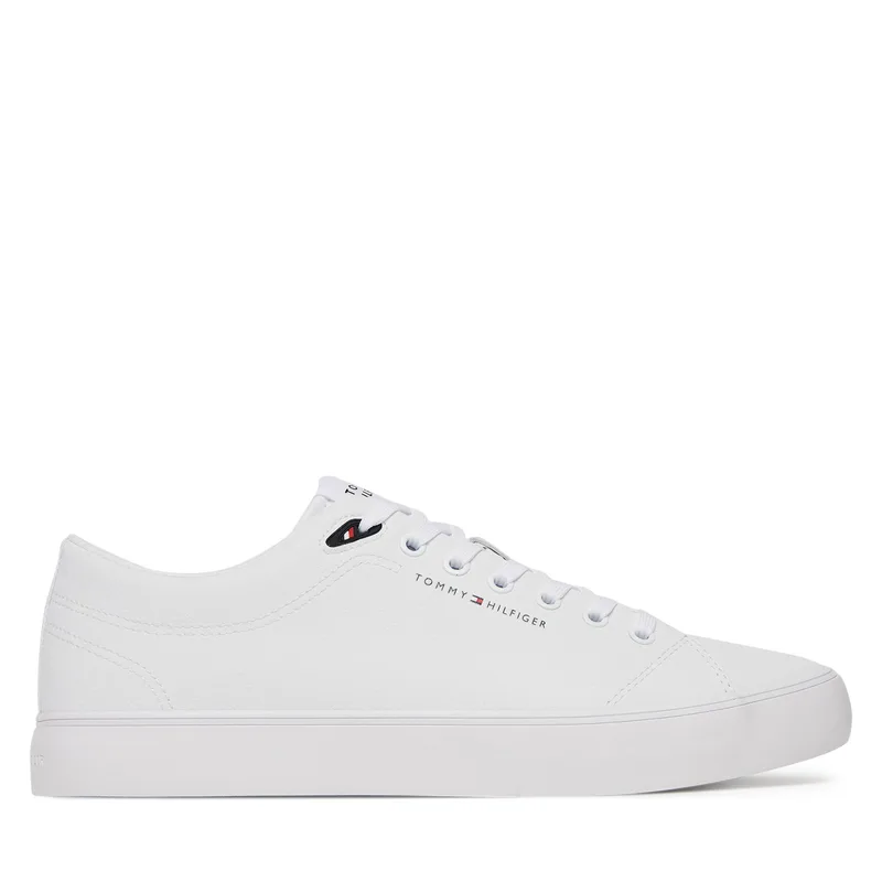 Αθλητικά Tommy Hilfiger Th Hi Vulc Core Low Lth Ii Ess FM0FM05511 Λευκό