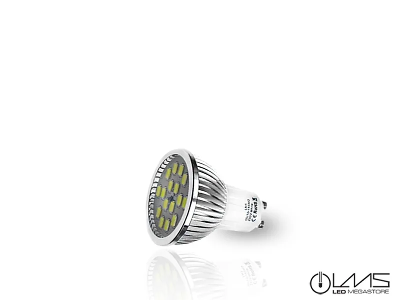 LED Σποτ GU 10 16 SMD Samsung 6.5 Watt Θερμό Λευκό 05031